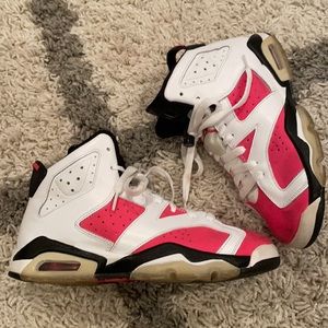 Pink Jordan 6 Carmines
